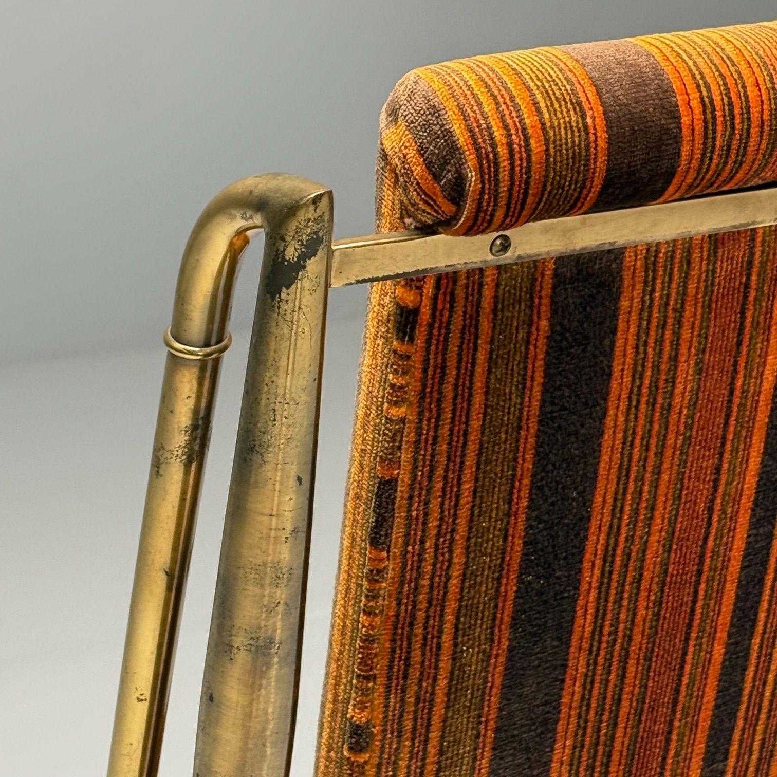 Mastercraft, Mid-Century Modern, Occasional Desk Chair, Brass, Fabric, 1950s 4
