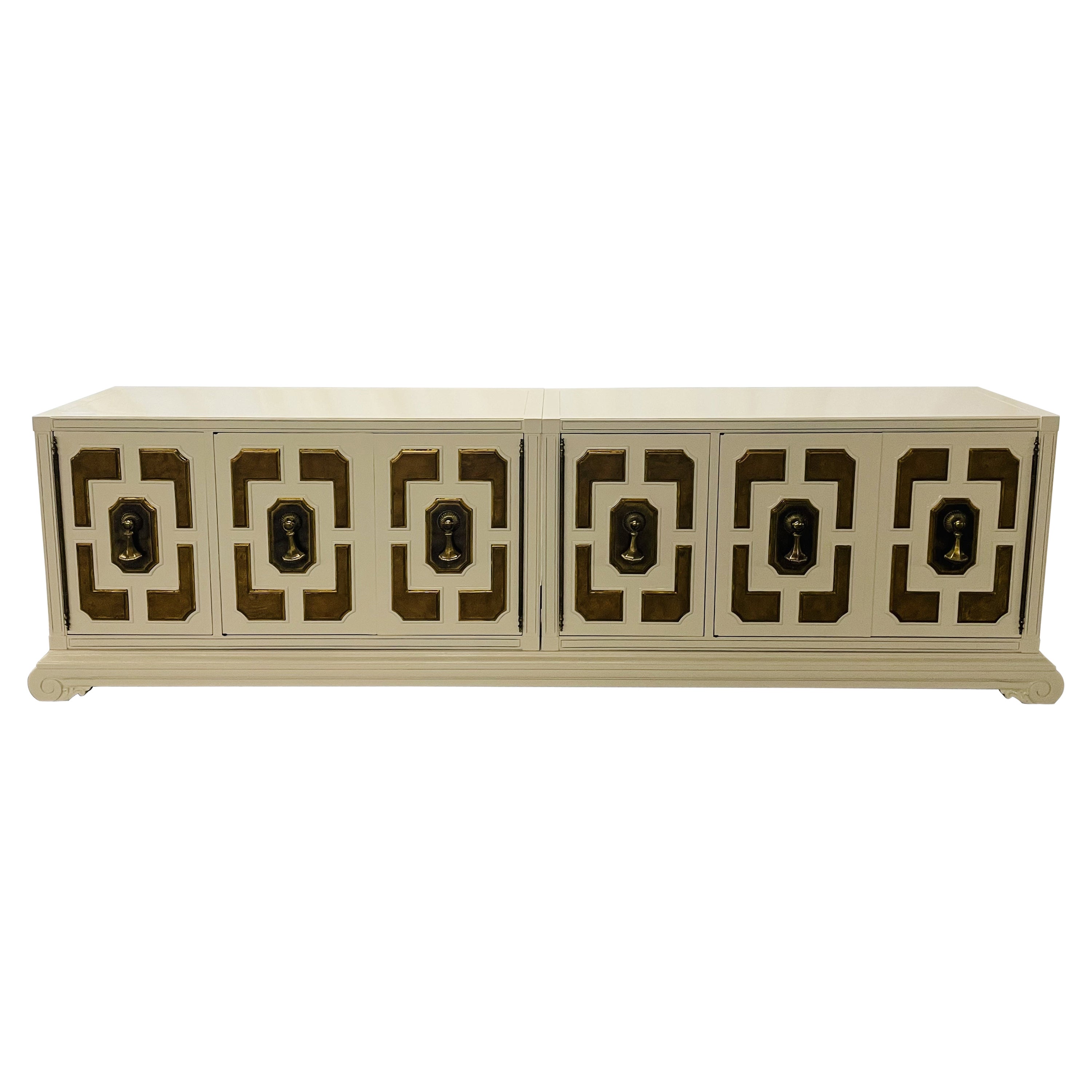 Mastercraft Mid-Century Modern Sideboard, Double Chest, Palatial