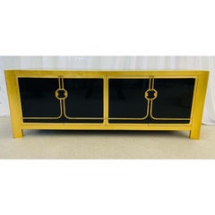 Mastercraft, Mid-Century Modern, Gilt, Ebonized Sideboard, USA, 1960s