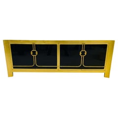 Mastercraft, Mid-Century Modern, Gilt, Ebonized Sideboard, USA, 1960s