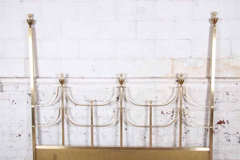 Mastercraft Midcentury Hollywood Regency Solid Brass King Size