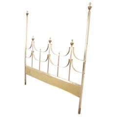 Mastercraft Midcentury Hollywood Regency Solid Brass King Size Headboard, 1970s