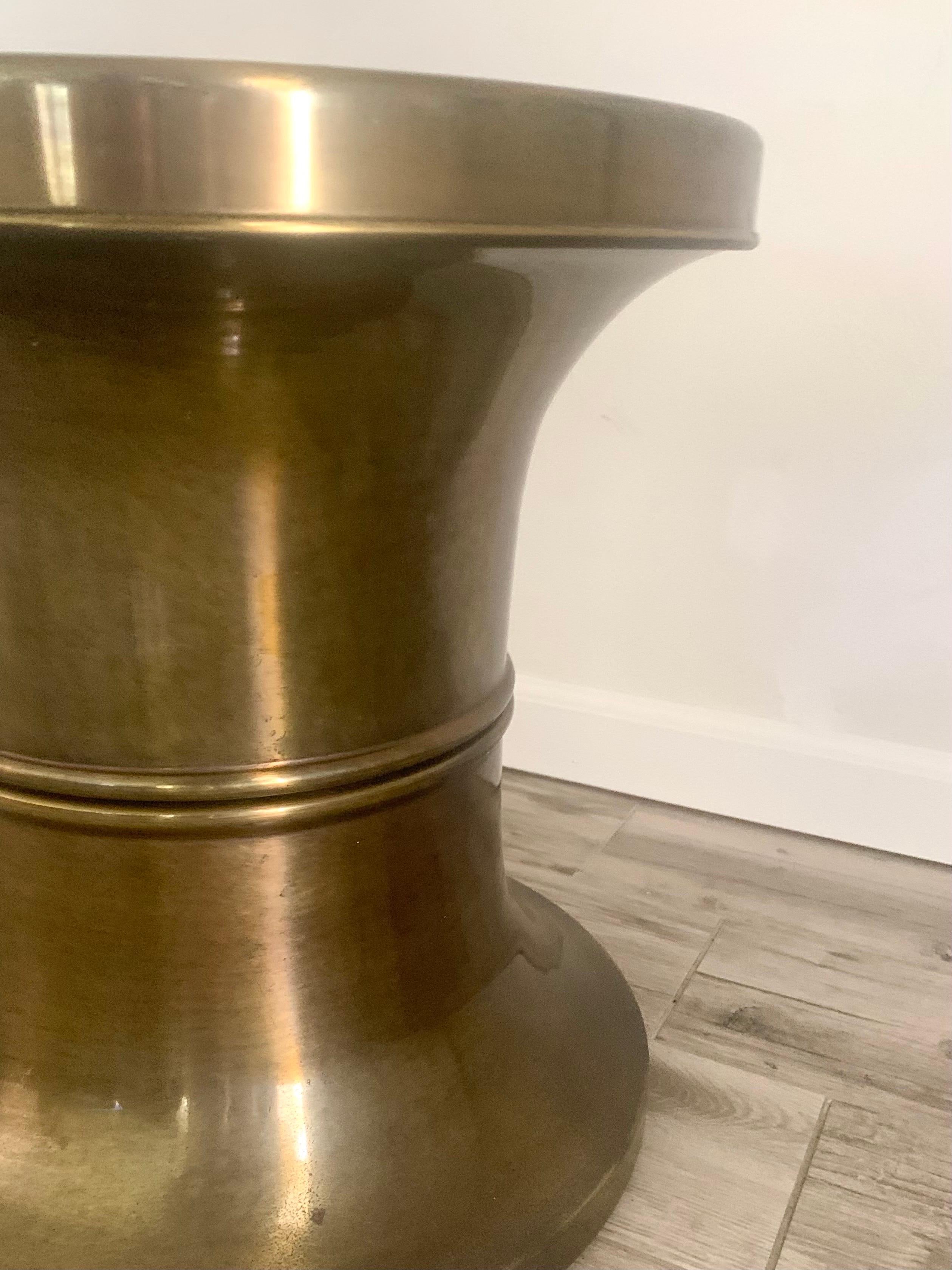 20th Century Mastercraft Side Table in Brass