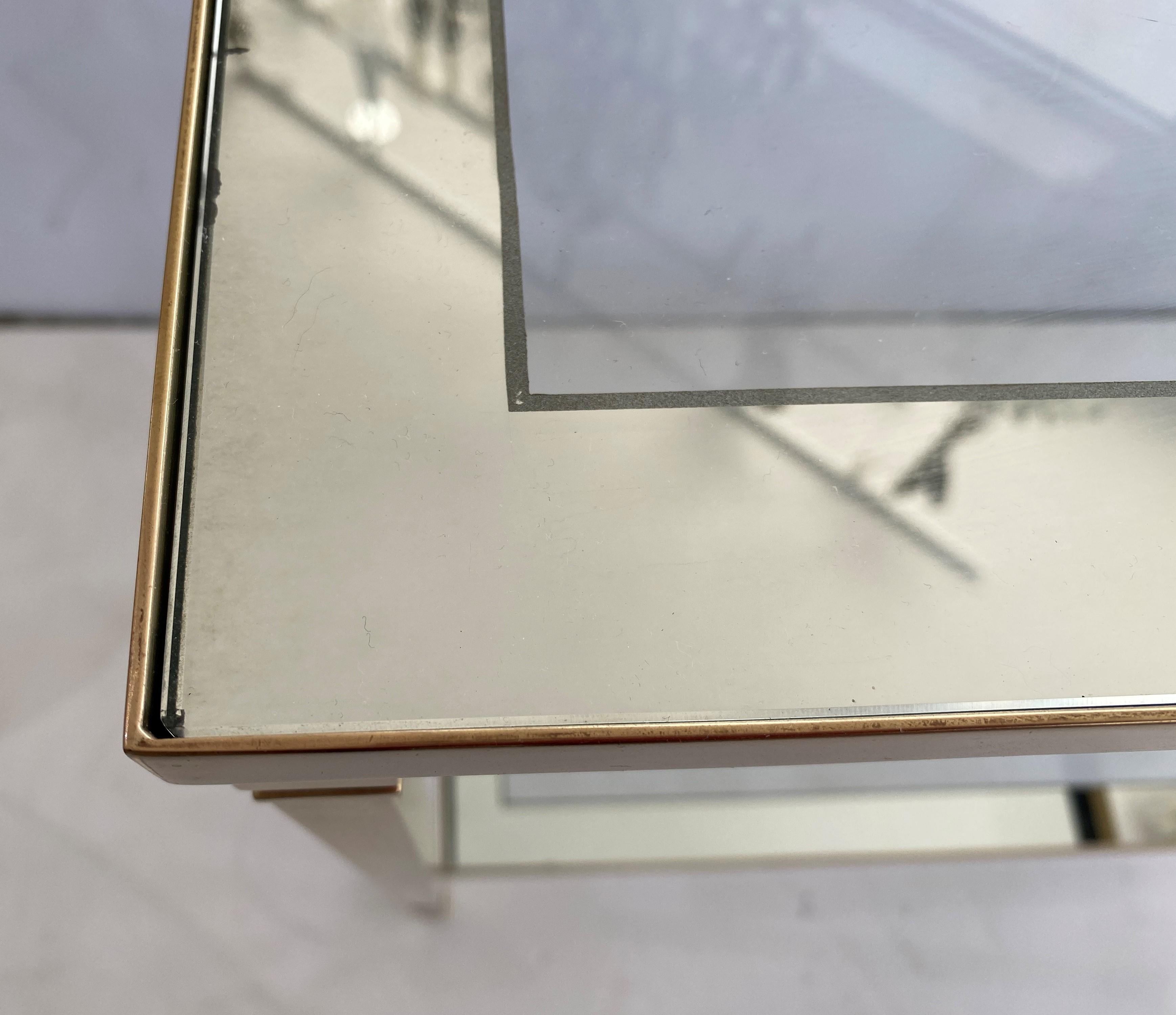 small brass console table
