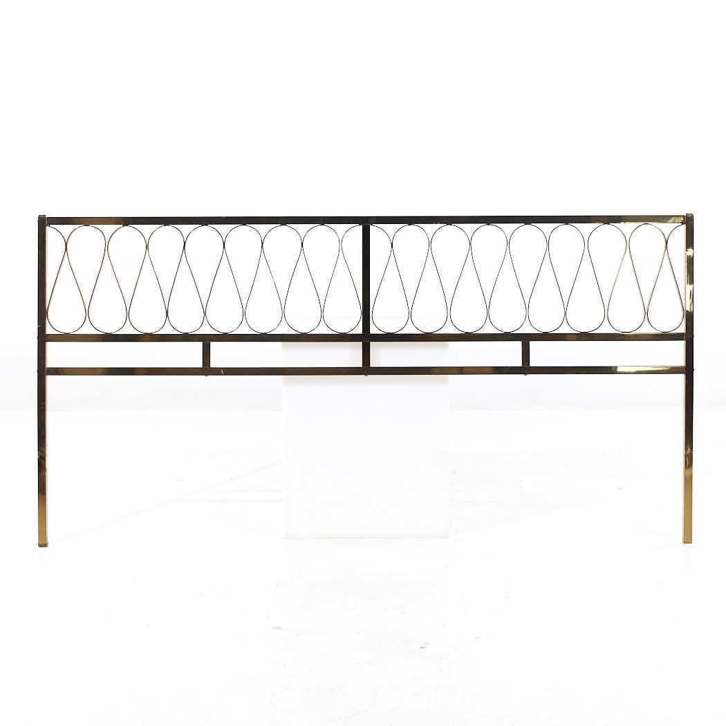 Mastercraft Style Mid Century Brass King Headboard

This headboard measures: 78 wide x 1 deep x 39.25 inches high

All pieces of furniture can be had in what we call restored vintage condition. That means the piece is restored upon purchase so it’s