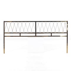 Mastercraft Style Mid Century Brass King Headboard