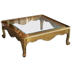 Mastercraft Transitional Brass Coffee Table