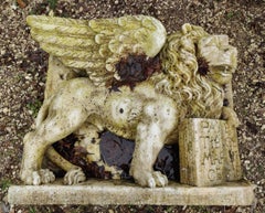 "Magistrale altorilievo in marmo greco di Thassos" Leone di San Marco, da Venezia "