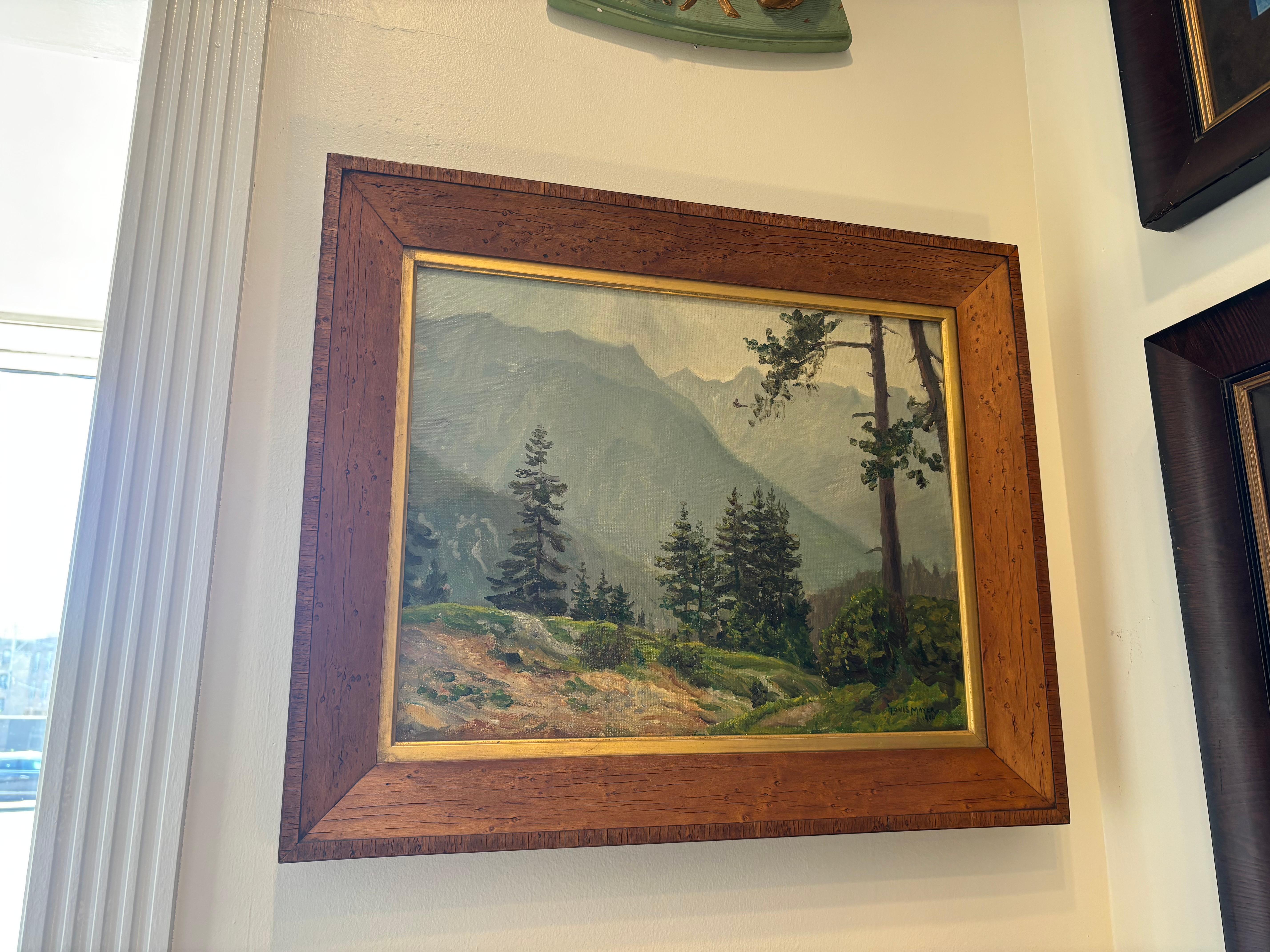 Meisterhafte Landschaft von Louis Mayer (Gemalt) im Angebot
