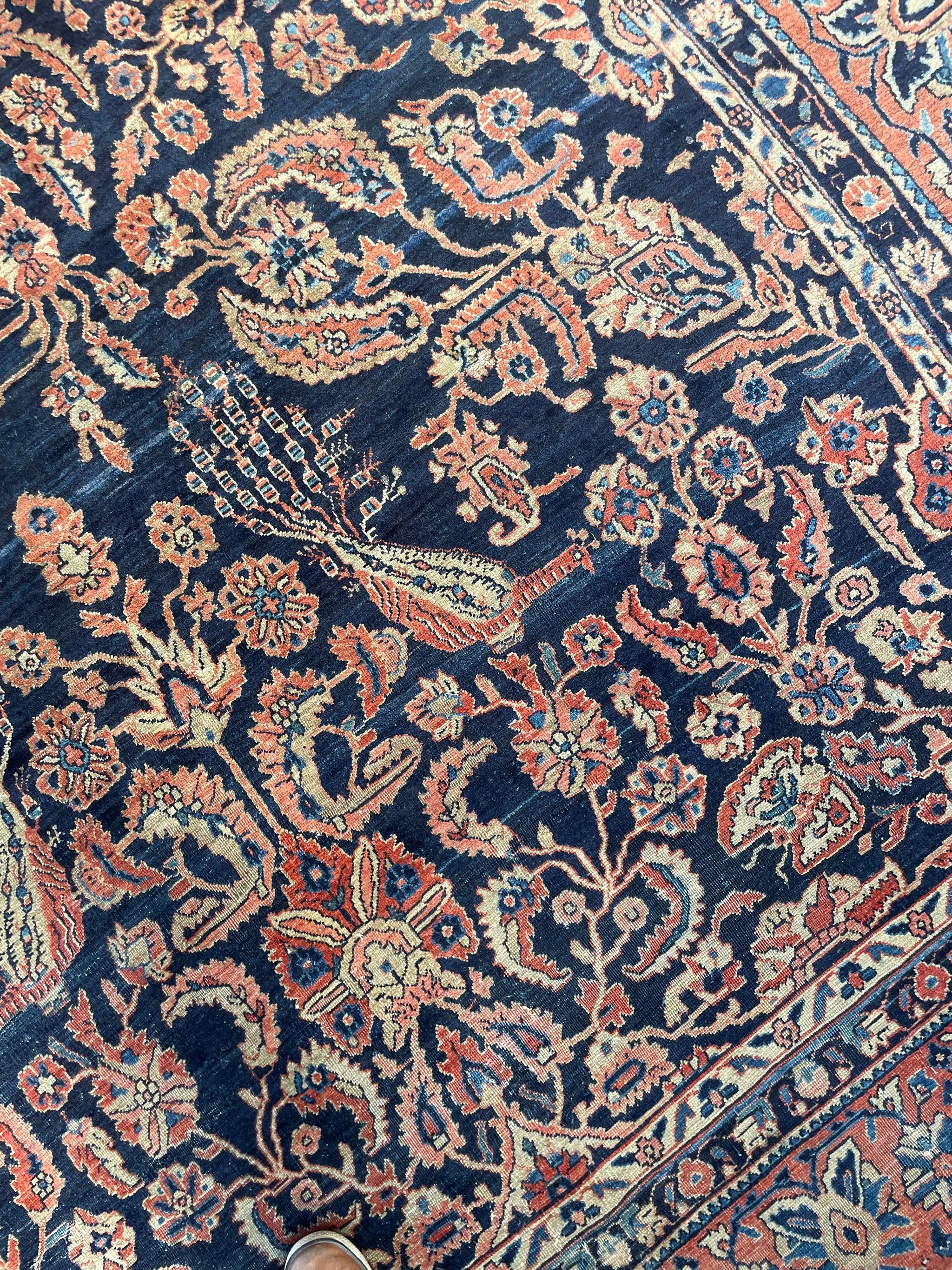 Masterly Palace Größe Royal Mohajeran Sarouk Teppich, circa 1920's im Zustand „Gut“ im Angebot in Milwaukee, WI