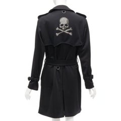 MASTERMIND JAPAN Aquascutum Limited Edition black crystal skull trench IT36 XXS