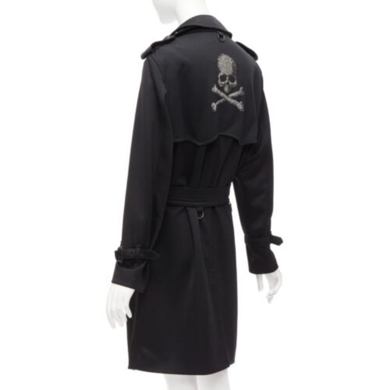 MASTERMIND JAPAN Aquascutum Limited Edition black crystal skull trench IT36 XXS For Sale 1