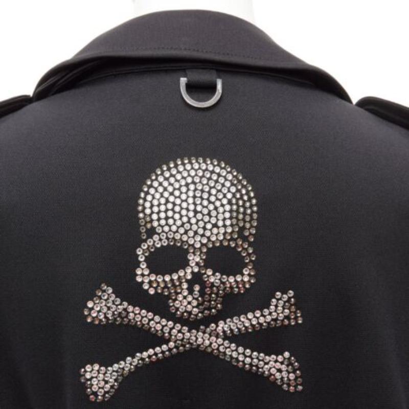 MASTERMIND JAPAN Aquascutum Limited Edition black crystal skull trench IT36 XXS For Sale 2