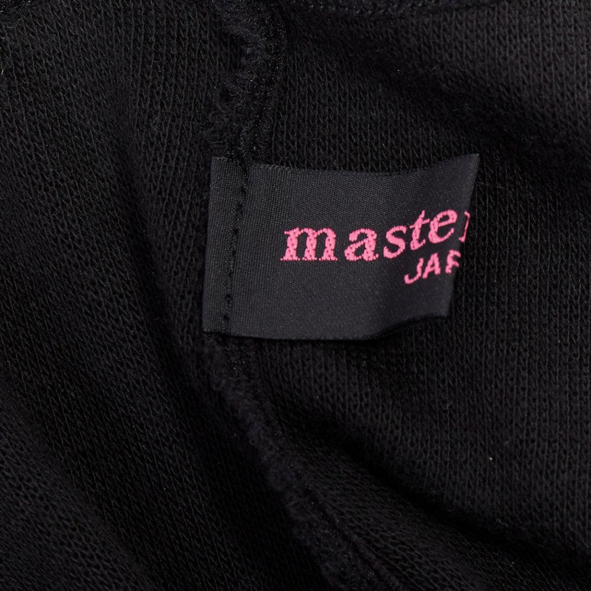 MASTERMIND JAPAN - Leggings con teschio ricamato in maglia nera e grigia IT38 XS in vendita 4