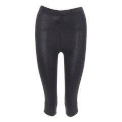 MASTERMIND JAPAN noir gris brodé d
une tête de mort en tricot legging croisé IT38 XS
