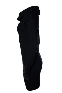 Mastermind Japan, black midi turtle neck dress