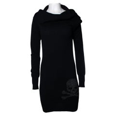 Mastermind Japan, black midi turtle neck dress