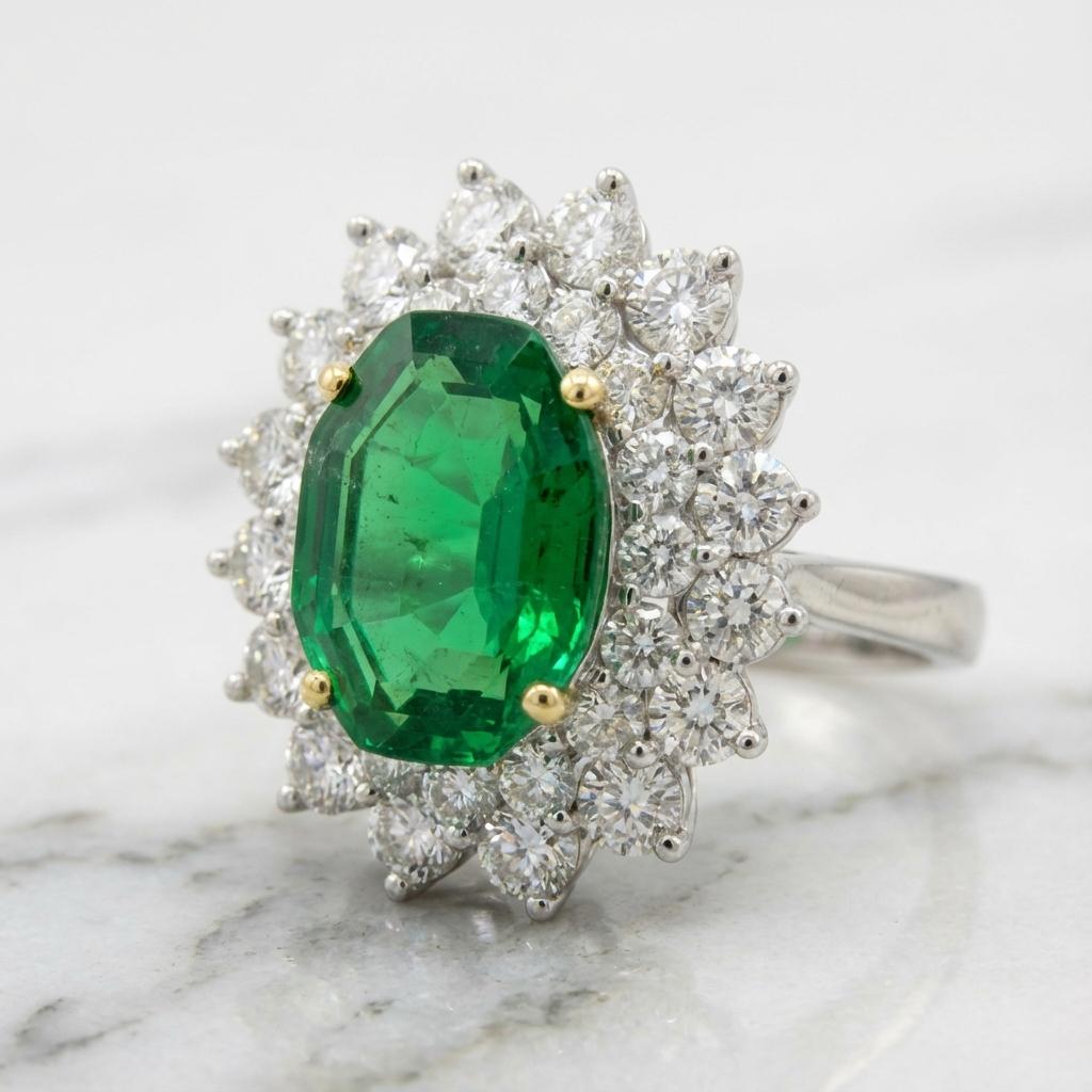 Meisterwerk AGL Vintage Tiffany & Co. Kolumbianischer Smaragdring für Damen oder Herren im Angebot