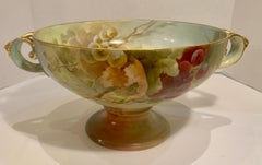 Masterpiece Antique Art Nouveau Rosenthal Hand Painted Porcelain Footed Bowl