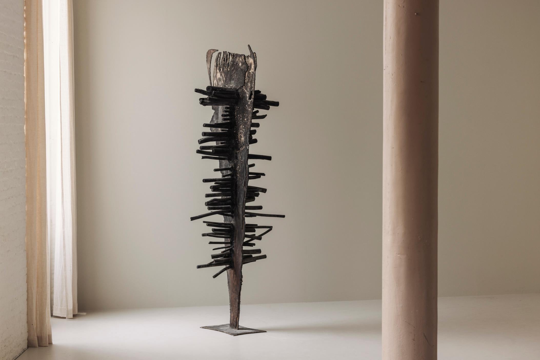 Meisterwerk Brutalistische Skulptur in der Art von Pia Manu, 1960er Jahre im Angebot 4