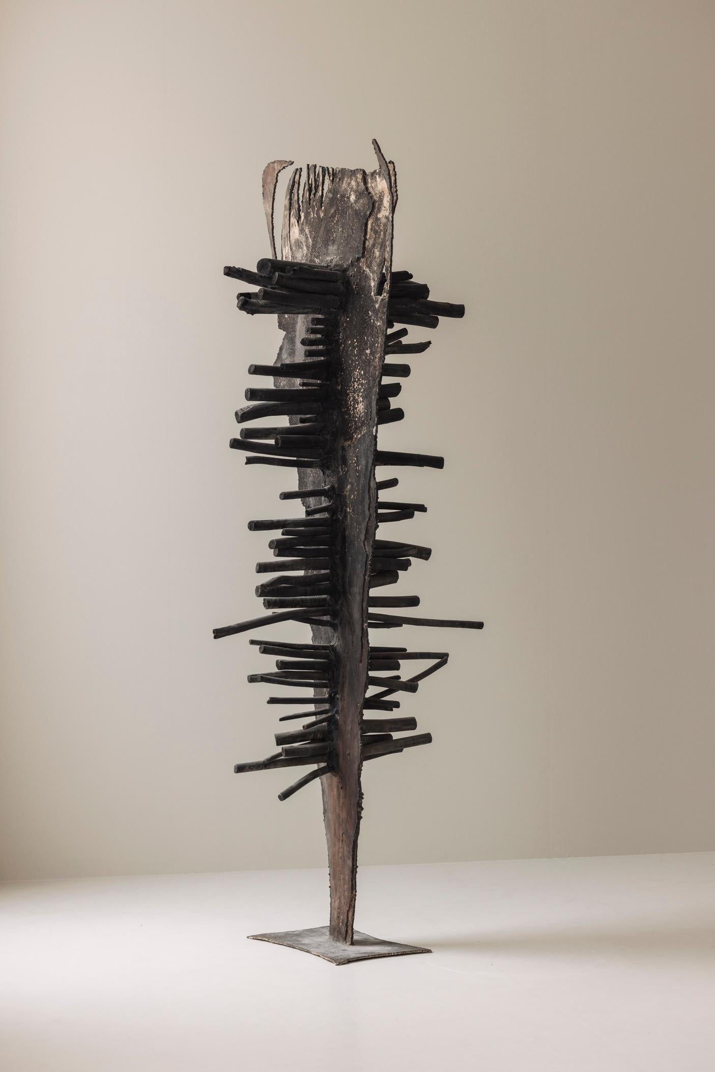 Meisterwerk Brutalistische Skulptur in der Art von Pia Manu, 1960er Jahre im Angebot 5