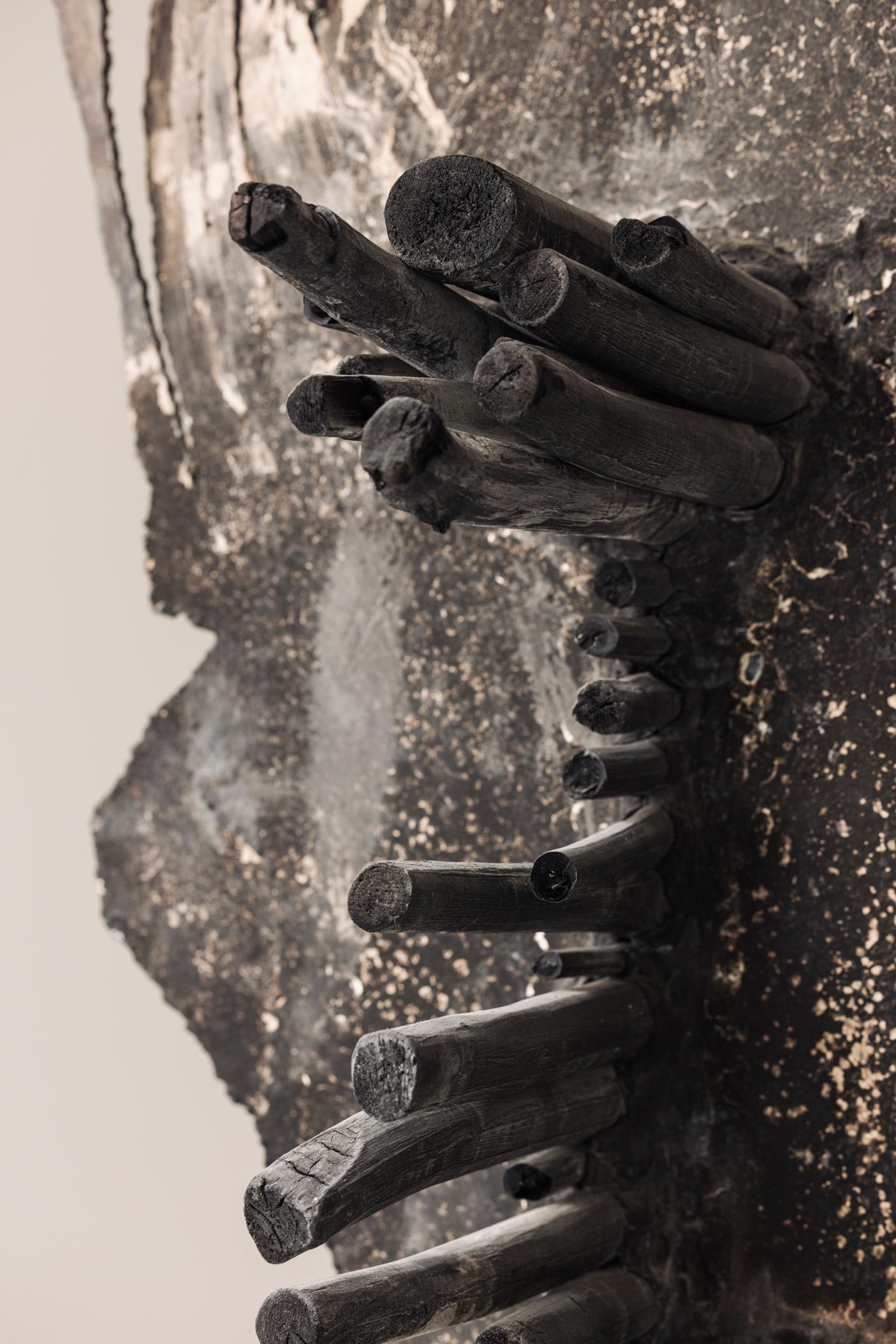 Meisterwerk Brutalistische Skulptur in der Art von Pia Manu, 1960er Jahre im Angebot 10