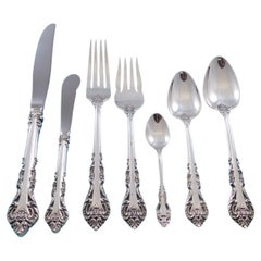 Masterpiece by International Sterling Flatware Set for 12 Service 98 Pieces