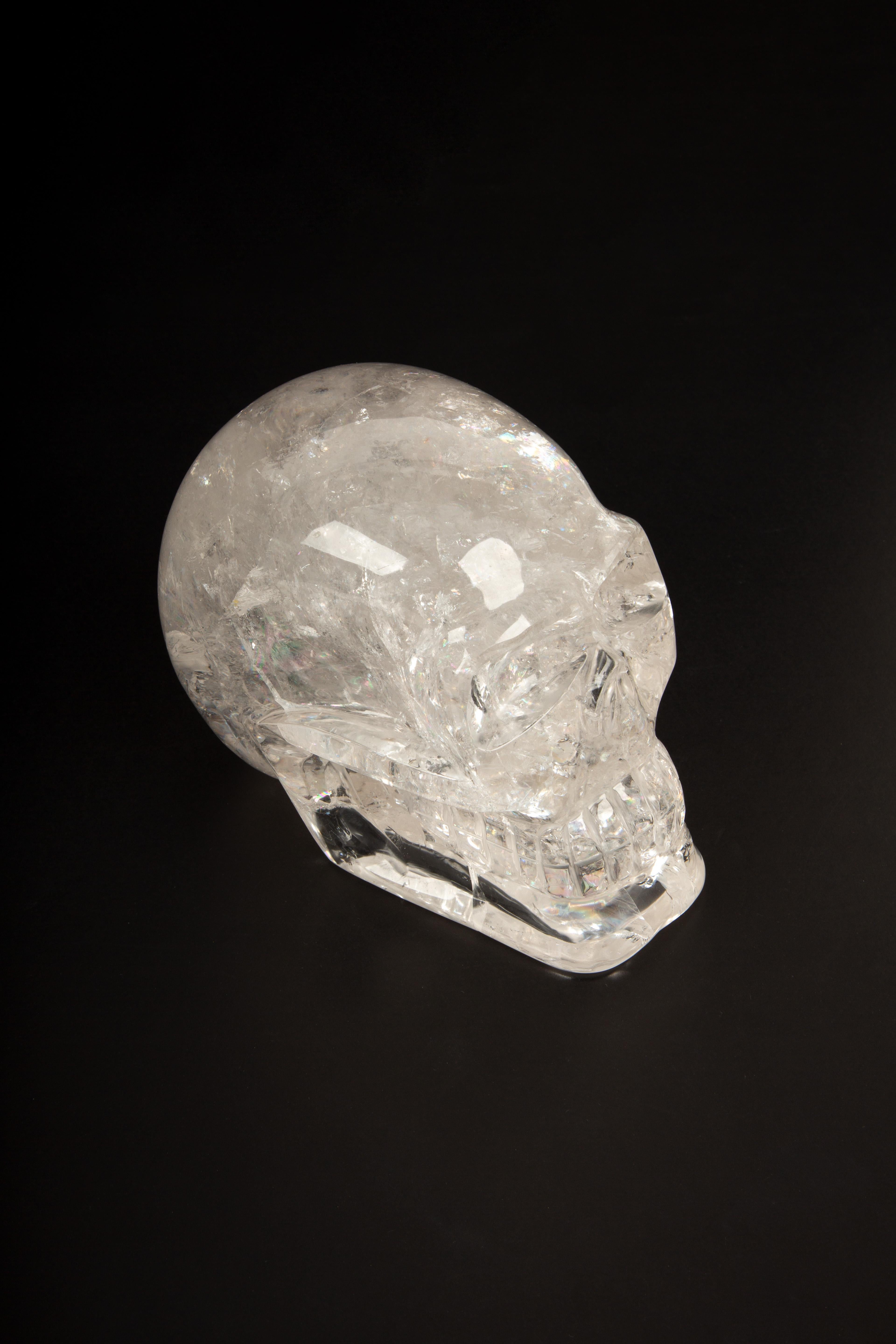 Brésilien Un chef-d'œuvre de clarté : Le crâne de cristal de roche ultime en vente