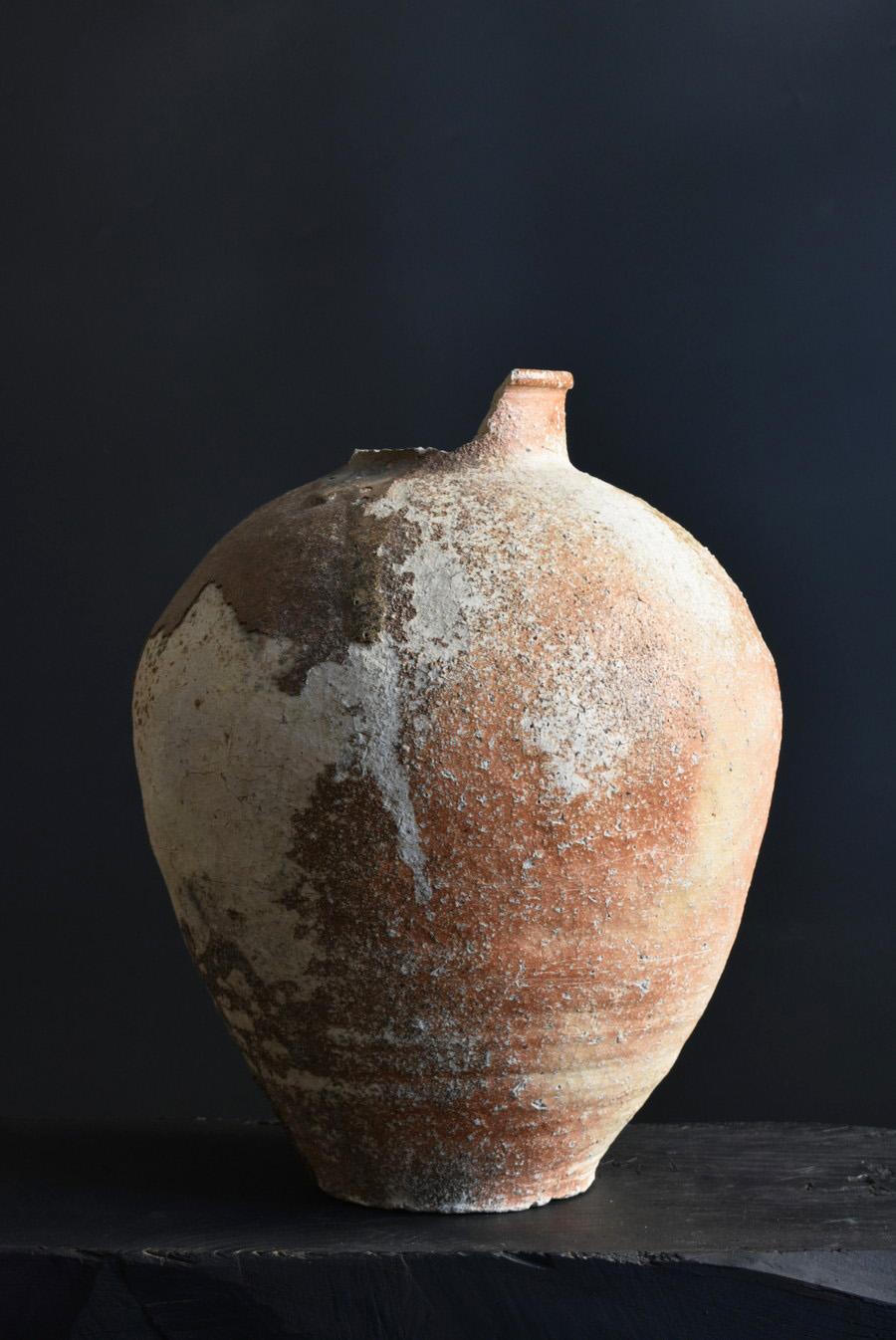 XVIIIe siècle et antérieur Pot en poterie ancienne japonaise/1500s/
