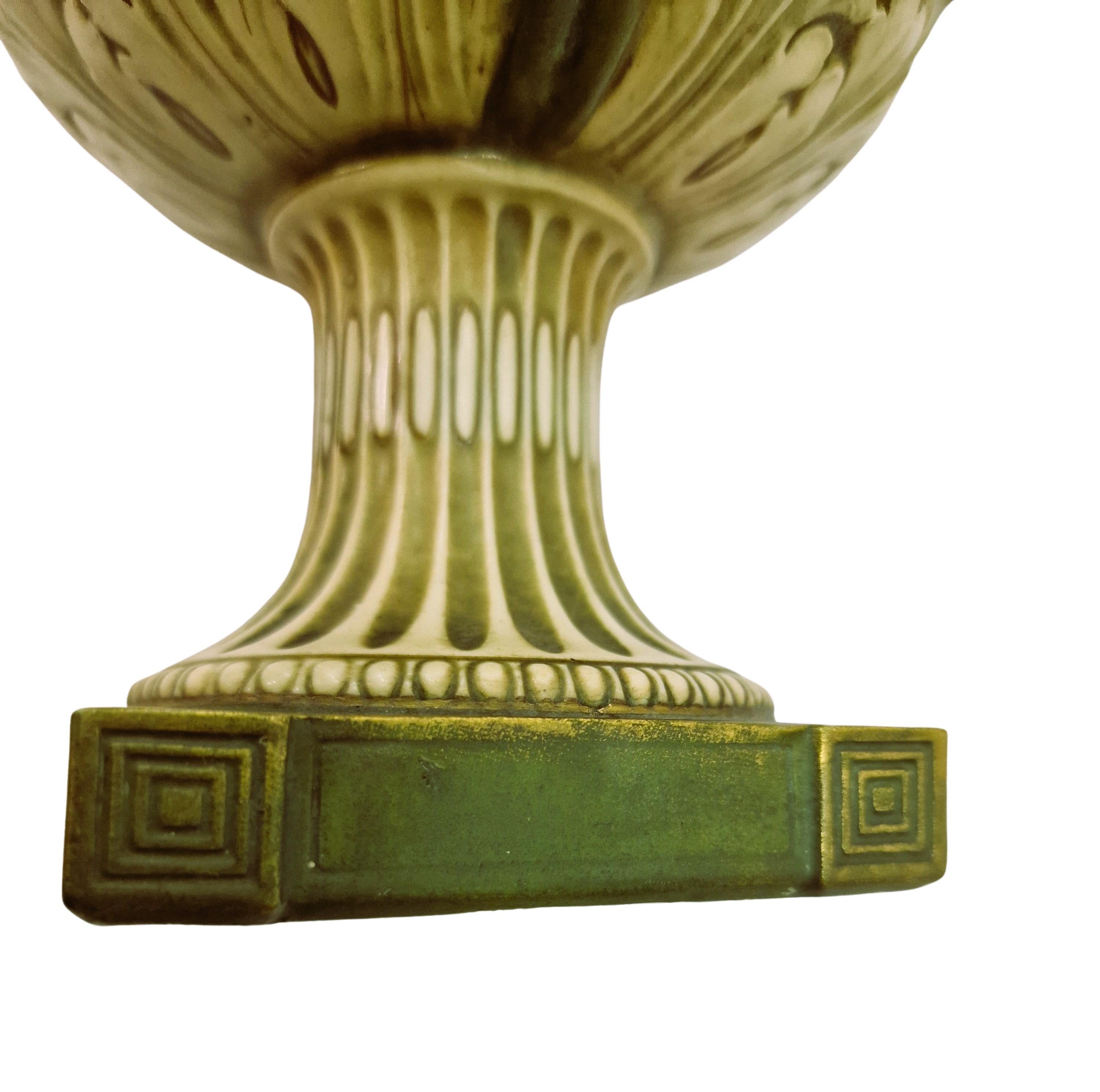 Fine XIX secolo Capolavoro, vaso raro, anfora, Ernst Wahliss, 1900 Art Nouveau, Turn Austria in vendita