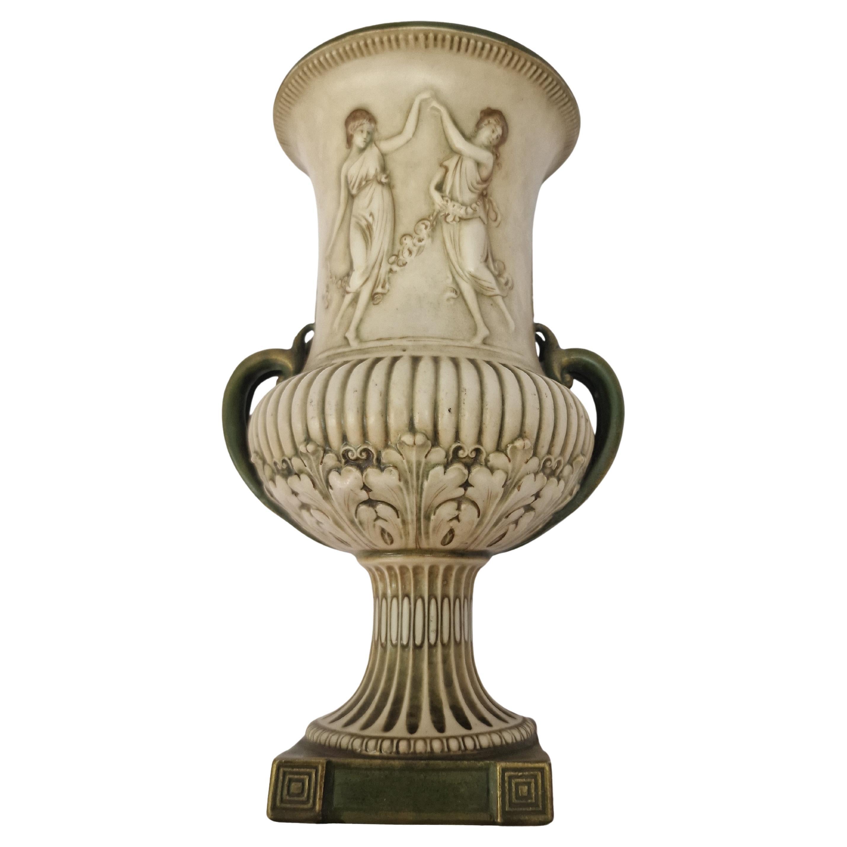 Capolavoro, vaso raro, anfora, Ernst Wahliss, 1900 Art Nouveau, Turn Austria