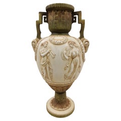 Meisterstück, seltene Vase, Amphore, Ernst Wahliss, 1900 Jugendstil, Wien Österreich