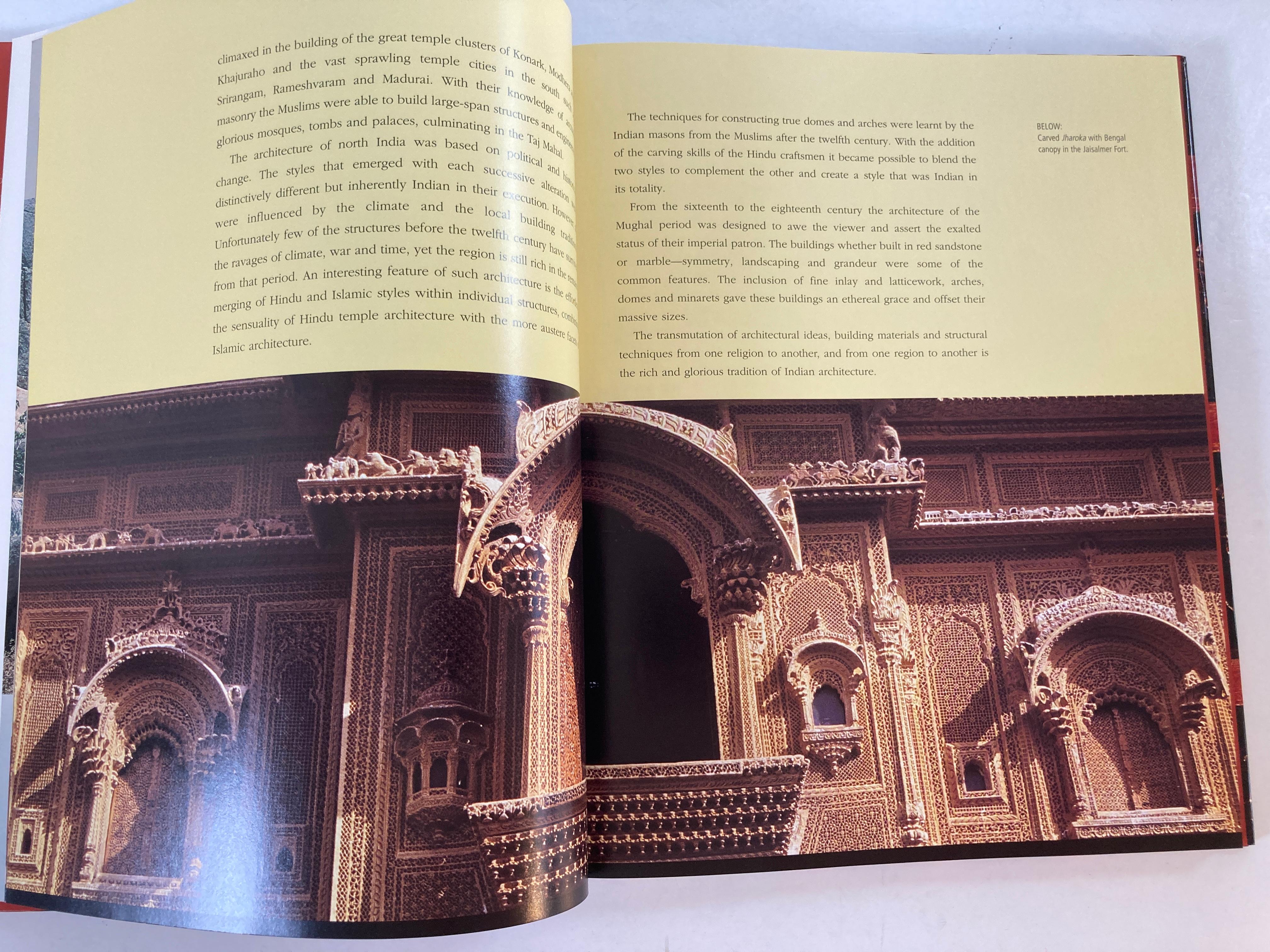 Masterpieces of Traditional Indian Architecture Art Book In Good Condition For Sale In North Hollywood, CA