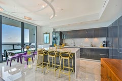 Masters Bar Stools In Metallic Gold by Kartell, Set of Three