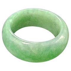 Masters Burmese A-Jadeite Certified Infinity Band Ring (Unisex)- Cocktail Ring