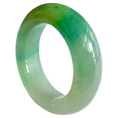 Masters Burmese A-Jadeite Certified Infinity Band Ring (Unisex)- Cocktail Ring)