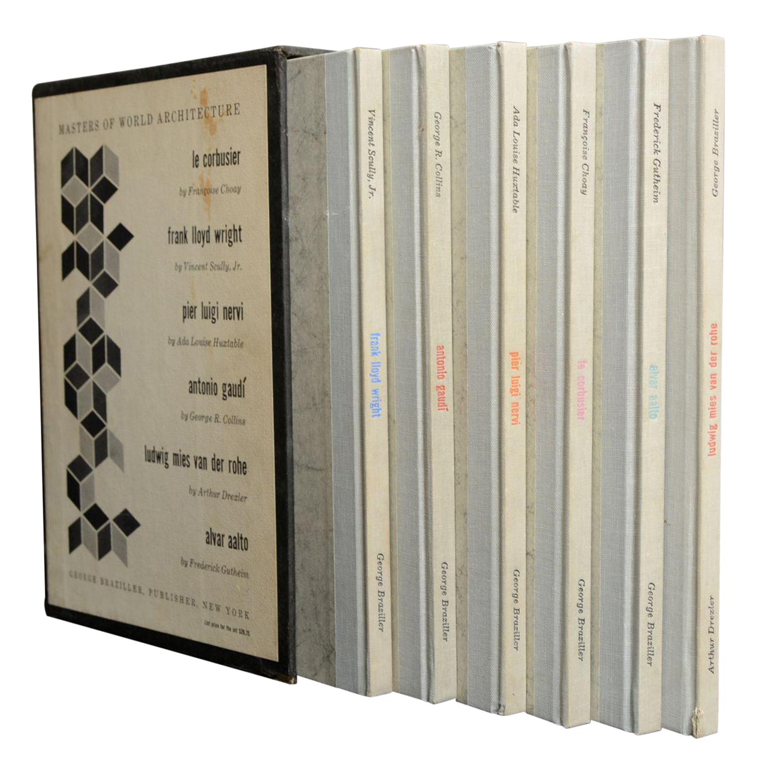 "Masters of World Architecture" Six Volume Set Book Collection, George Braziller