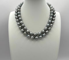 Mastoloni Tahitian Pearl Necklace in 18K White Gold