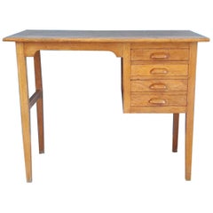 Mastruzzi Mid-Century Modern Wood Italian Writing Table, 1950s