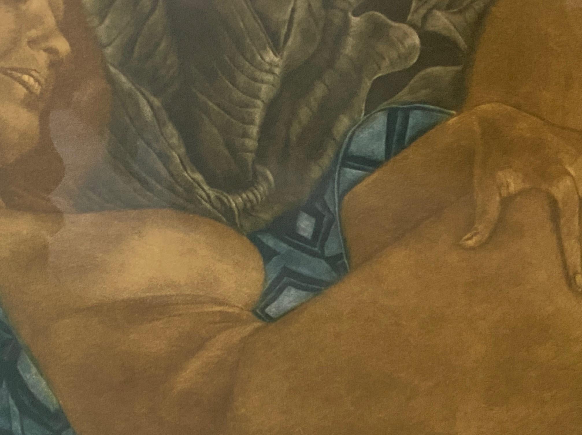 Masuo Ikeda Signé Edition Limitée Encadré Mezzotint Japonais Erotique Venus en vente 1