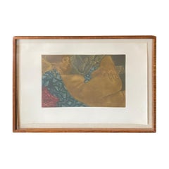 Masuo Ikeda firma l'edizione limitata incorniciata della stampa erotica giapponese a mezzatinta Venere