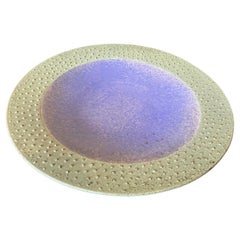 Masuo Ojima Signed Large Japanese Asian Studio Pottery Ceramic Modernist Charger Masuo Ojima Signed Large Japanese Asian Studio Pottery Ceramic Modernist Charger