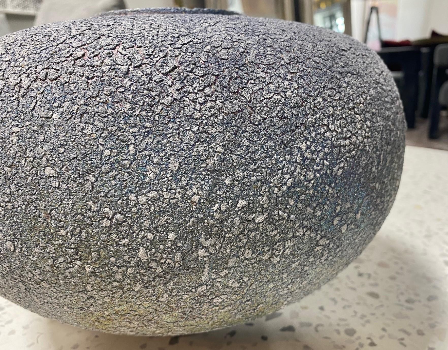 American Masuo Ojima Signed Large Japanese Asian Wood Fired Studio Pottery Ceramic Vase