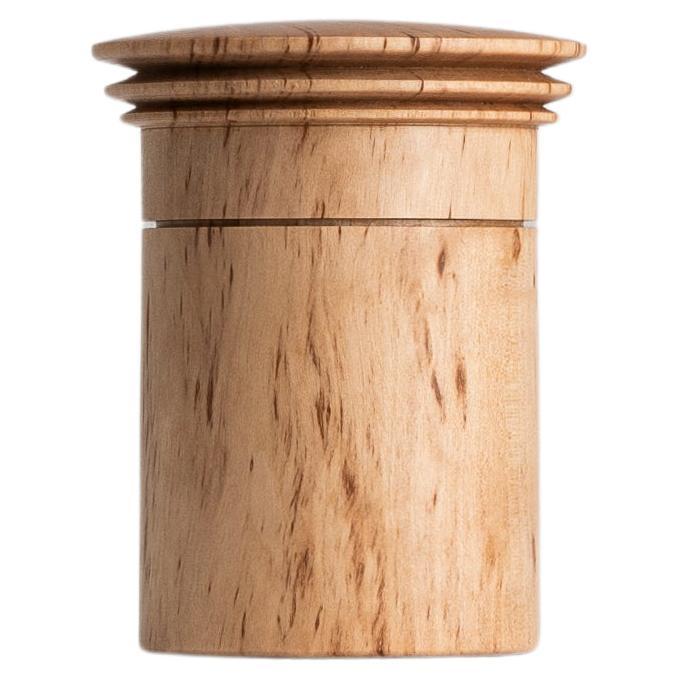 Caja de madera escultórica decorativa de abedul Masur de Ray Key jarrón para baratijas en venta