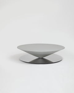 Mat Grey Steel "Float" Coffee Table, Luca Nichetto