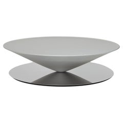 Mat Grey Steel "Float" Coffee Table, Luca Nichetto