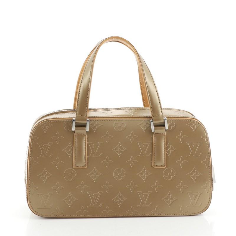 Brown Mat Shelton Handbag Monogram Vernis