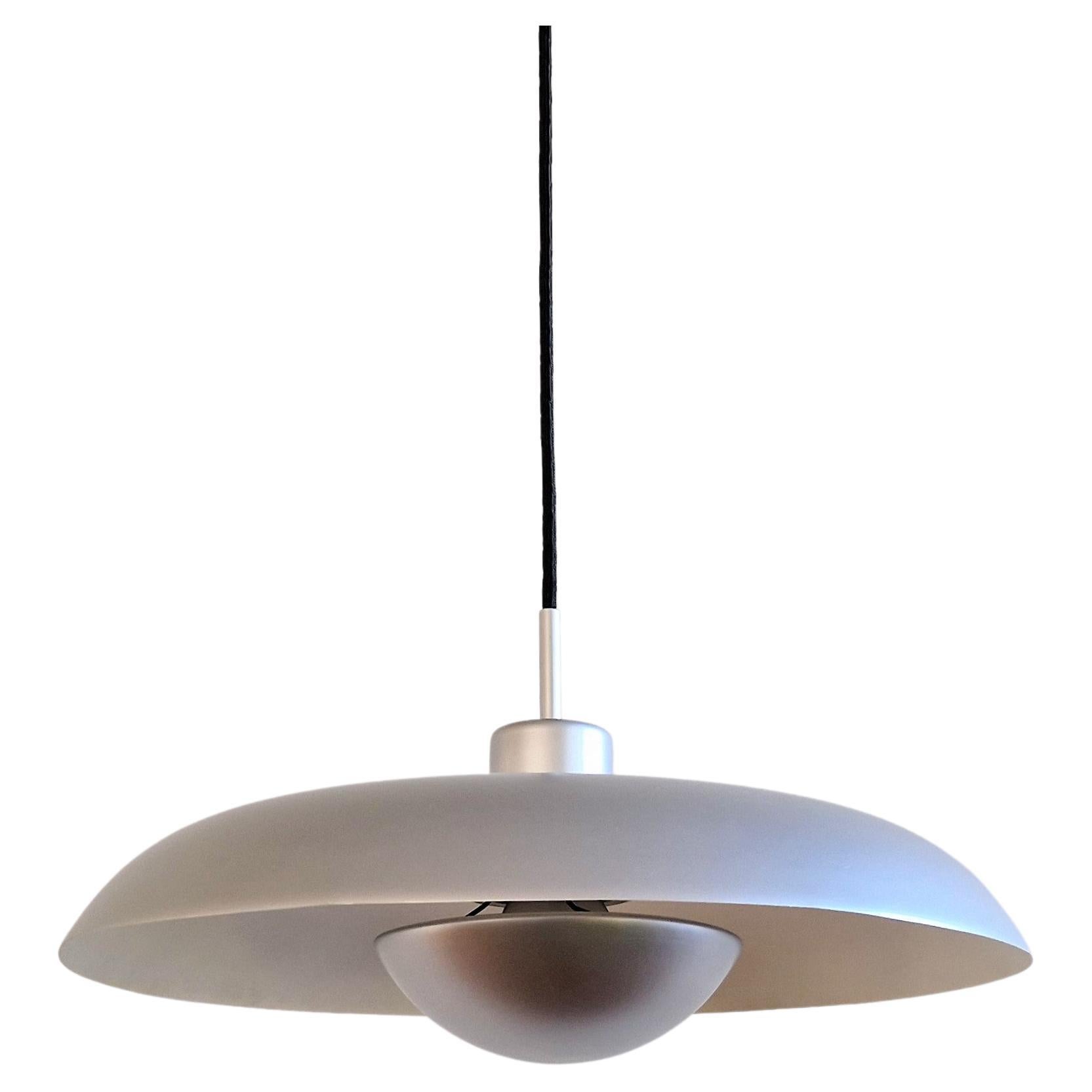 Mat Silver Colored RA-40 Pendant Lamp by Piet Hein for Lyfa, Denmark, 1960s