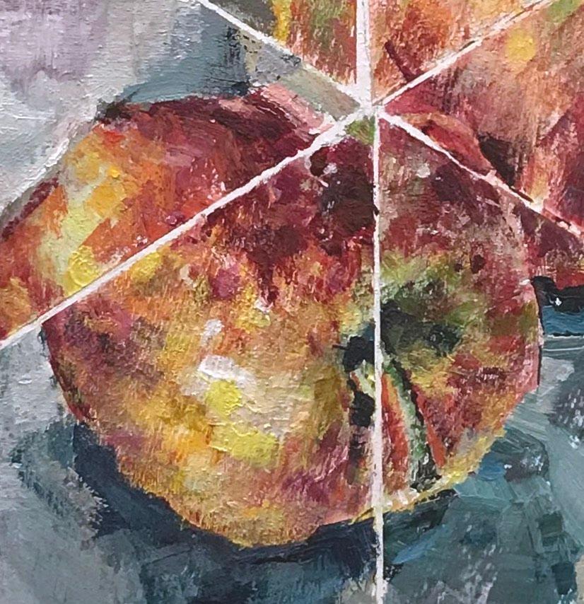 abstract apple painting
