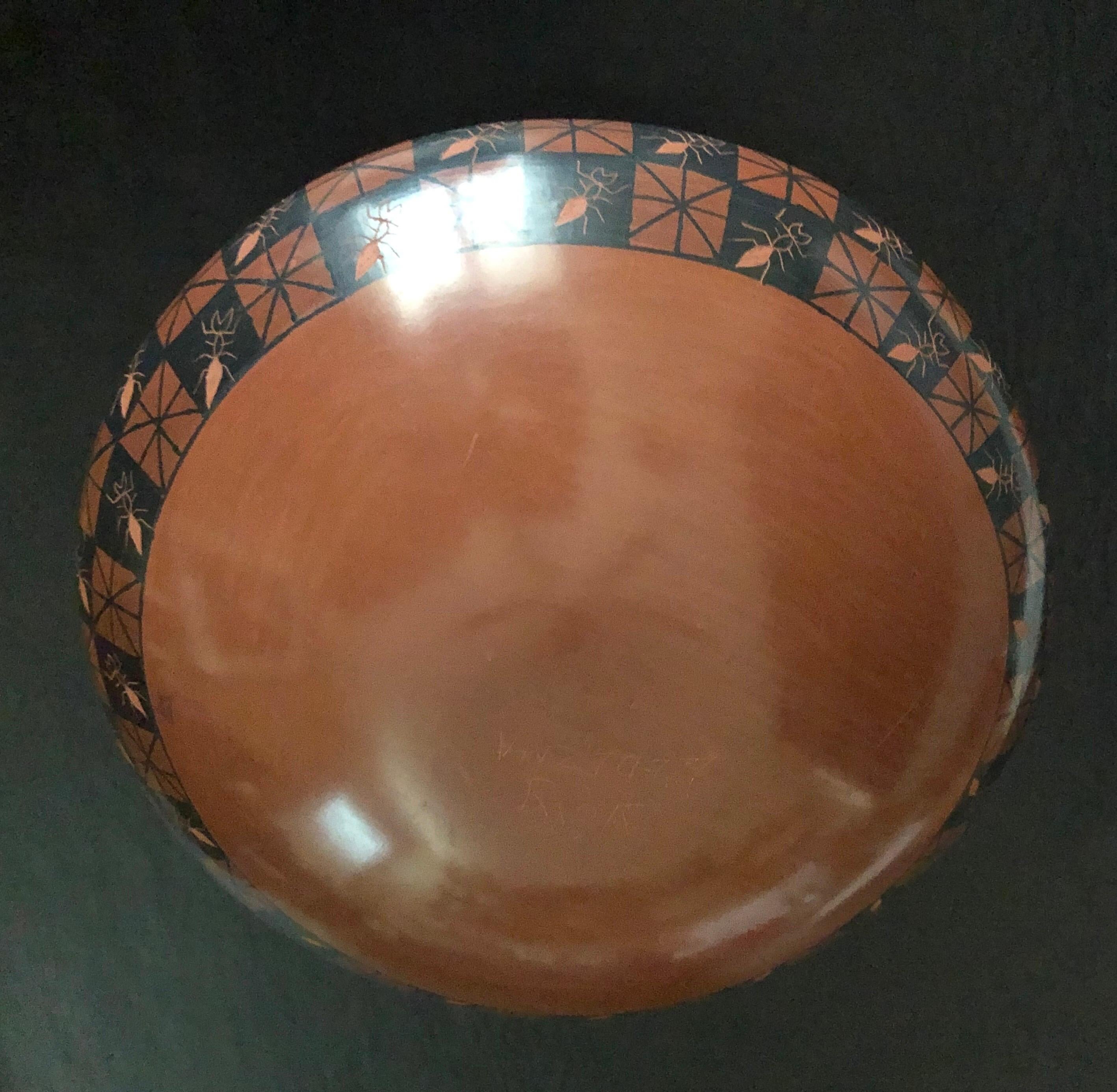 Vase à motif de fourmis de la poterie Mata Ortiz / Pot à graines par Yoly Ledezma en vente 4
